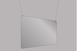 1240wx615h clear plastic hanging screen