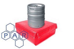 1000²x300mm red keg drop mat,6lb foam