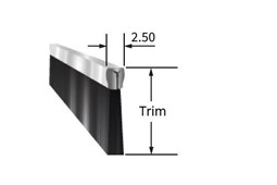 T1 12mm spare nylon brush strip 