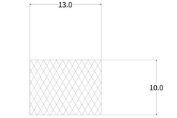 13x10 60° white silicone strip section