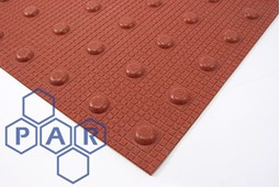 450mm² red pu hwy tactile pave (10/pk)