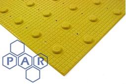 400mm² ylw pu rail tactile pave (10/pk)